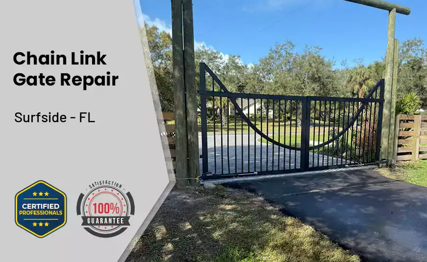 Chain Link Gate Repair Surfside - FL