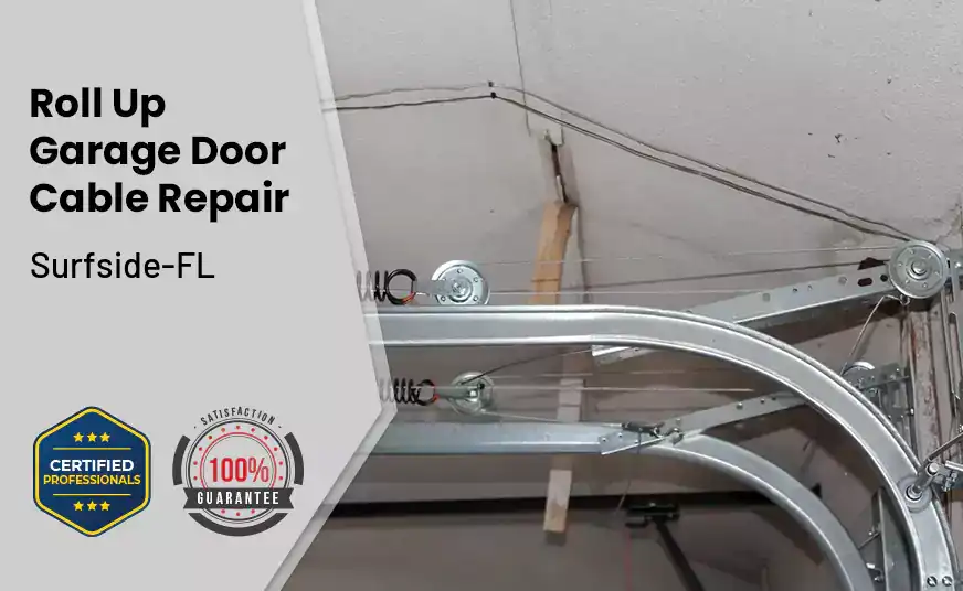 Roll Up Garage Door Cable Repair Surfside-FL